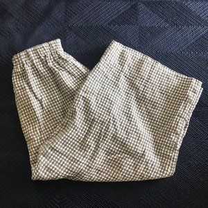Nettle Studios Easy Pant in Gingham Linen - L